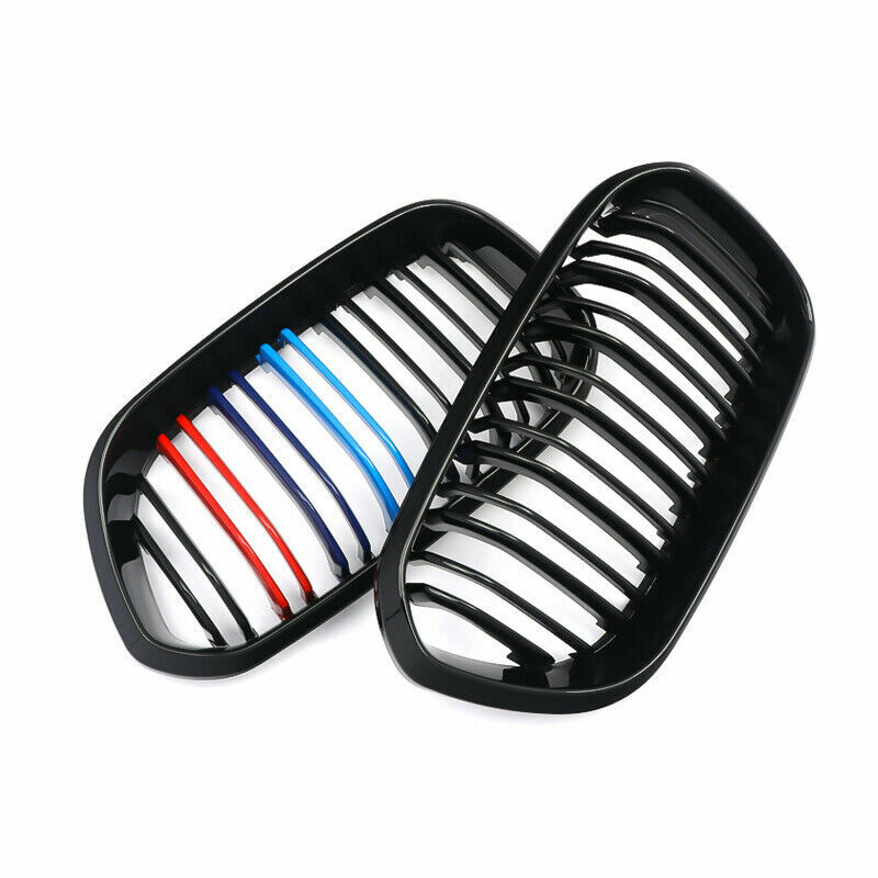 FOR BMW F20 F21 FRONT GRILLE M COLOR KIDNEY TWIN DUAL GRILLE GRILL  2015 ONWARDS