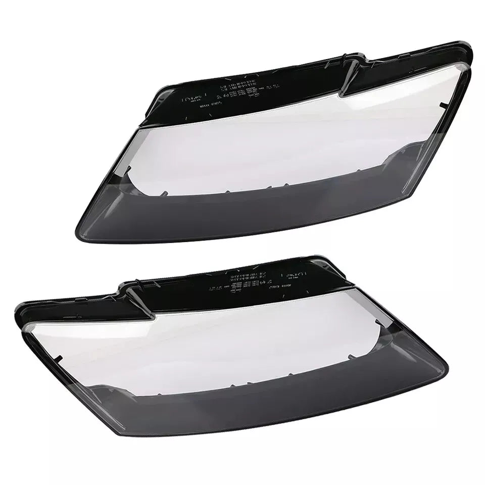 FOR AUDI Q5 8R LEFT RIGHT SIDE PAIR FRONT HEADLIGHT HEADLAMP LENS COVER 2008-12