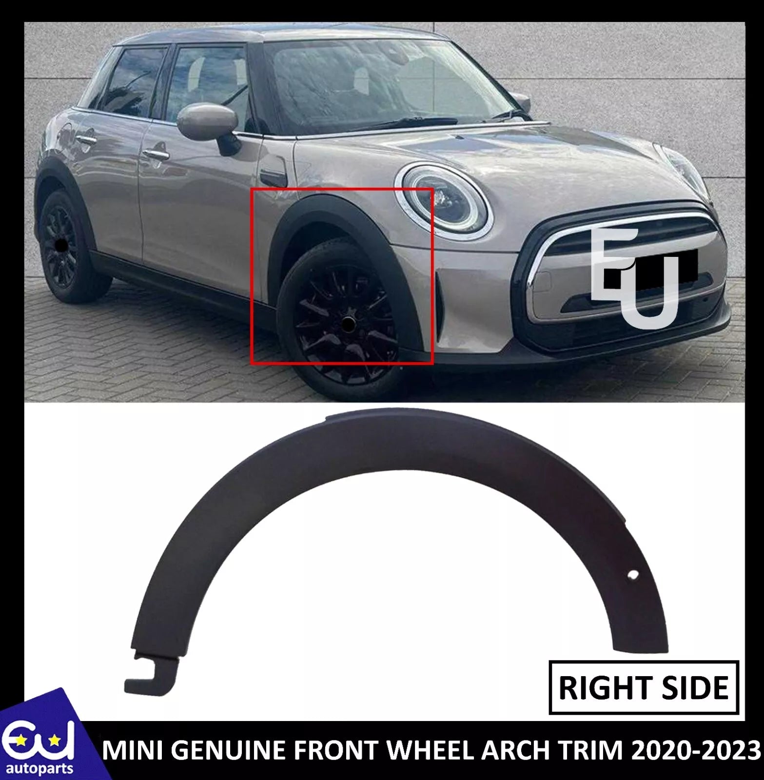 FOR MINI COOPER F55 F56 F57 2013-23 FRONT WHEEL ARCH TRIM RIGHT DRIVER SIDE