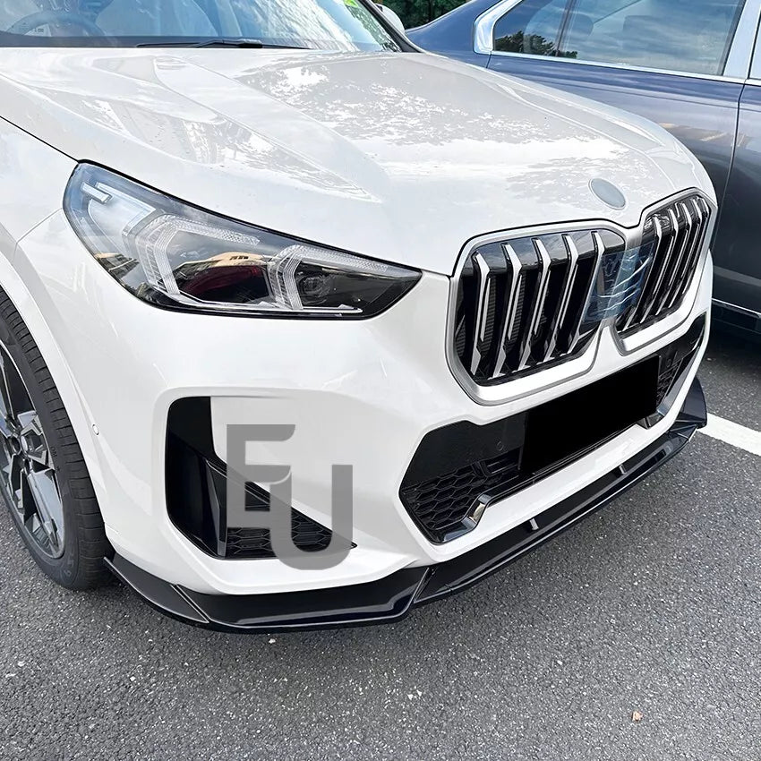 FOR BMW X1 U11 M SPORT FRONT BUMPER SPLITTER LIP SPOILER GLOSS BLACK 2023+