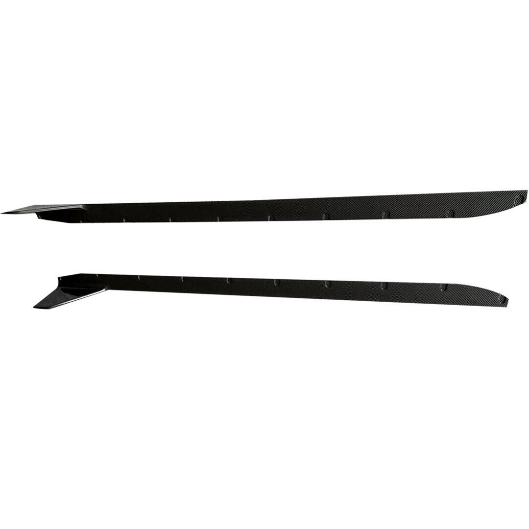 FOR BMW G80 M3 G82 G83 M4 MP STYLE SIDE SKIRT EXTENTION LIP CARBON LOOK 2020+