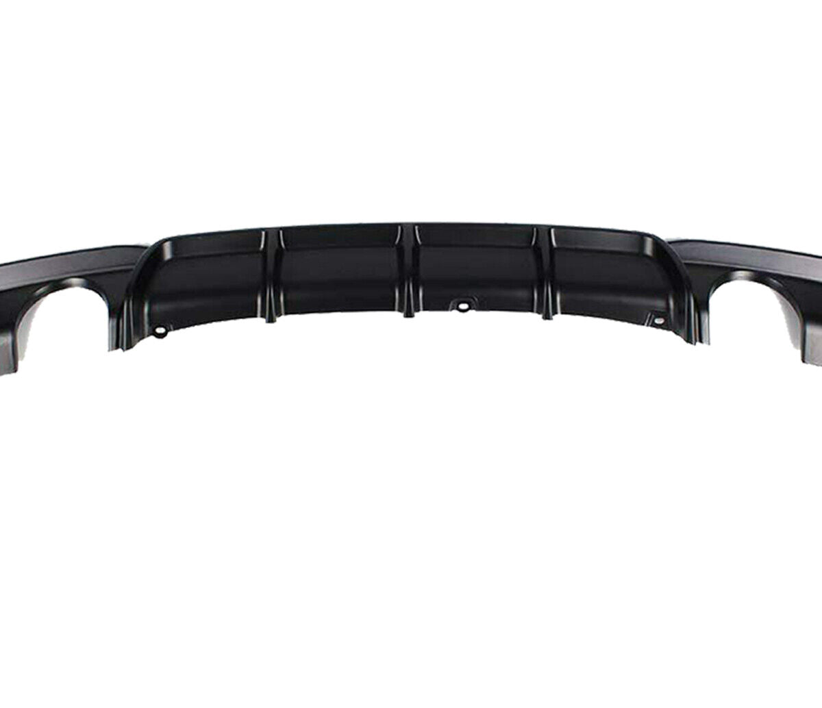 FOR BMW 3 SERIES F30 F31  DUAL REAR DIFFUSER VALANCE MATTE BLACK