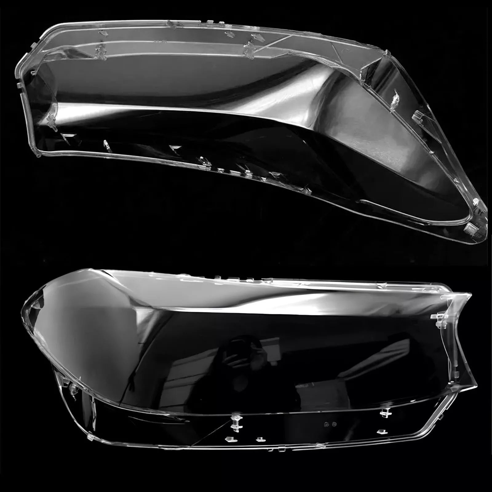 LEFT RIGHT HEADLIGHT HEADLAMP CLEAR LENS COVER FOR BMW 6 SERIES GT G32 2017-2019