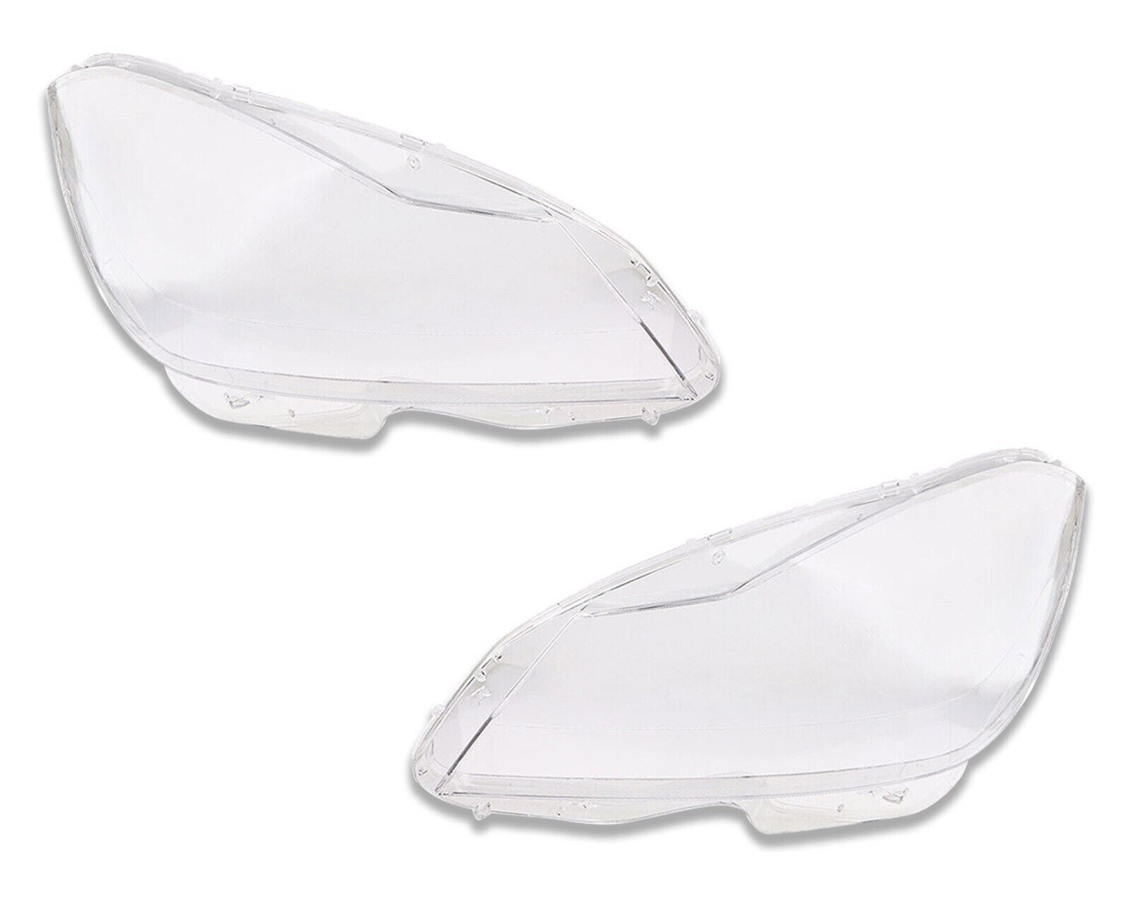 L+R HEADLIGHT HEADLAMP LENS COVER FOR MERCEDES-BENZ C CLASS W204 C220 C350 11-15
