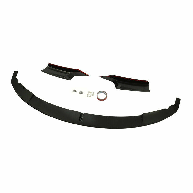 M SPORT FRONT BUMPER SPLITTER LIP FOR BMW 3 SERIES F30 F31 MATTE BLACK 2012-2018