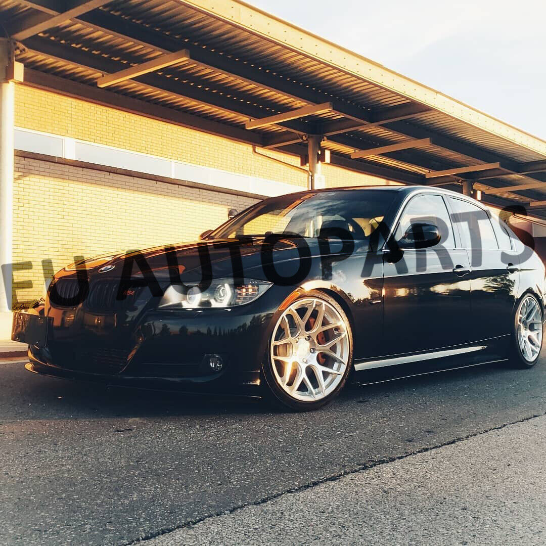 FOR BMW 3 SERIES E90 E92 E93 SIDE SKIRT EXTENSION BLADES KIT GLOSS BLACK 05-13