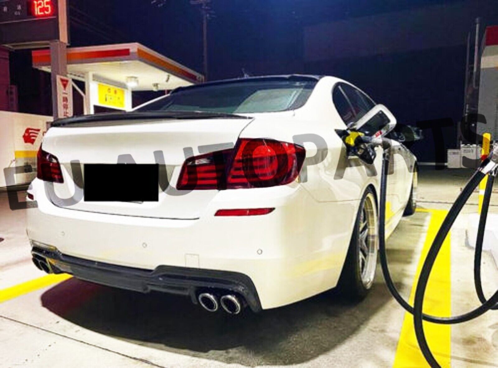 FOR BMW 5 SERIES F10 ROOF SPOILER REAR WIND SCREEN LIP SPOILER CARBON LOOK FIT