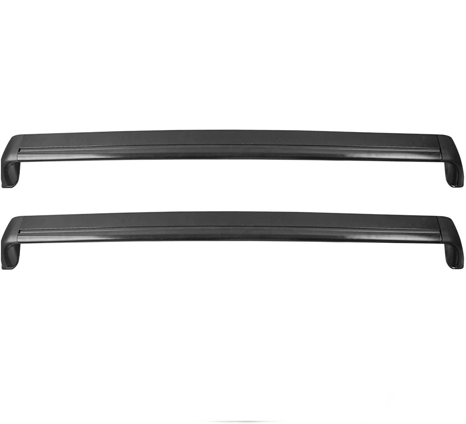 ROOF RAILS RACK BLACK CROSS BARS PAIR KIT FULL WIDTH FOR TESLA MODEL 3 2017+