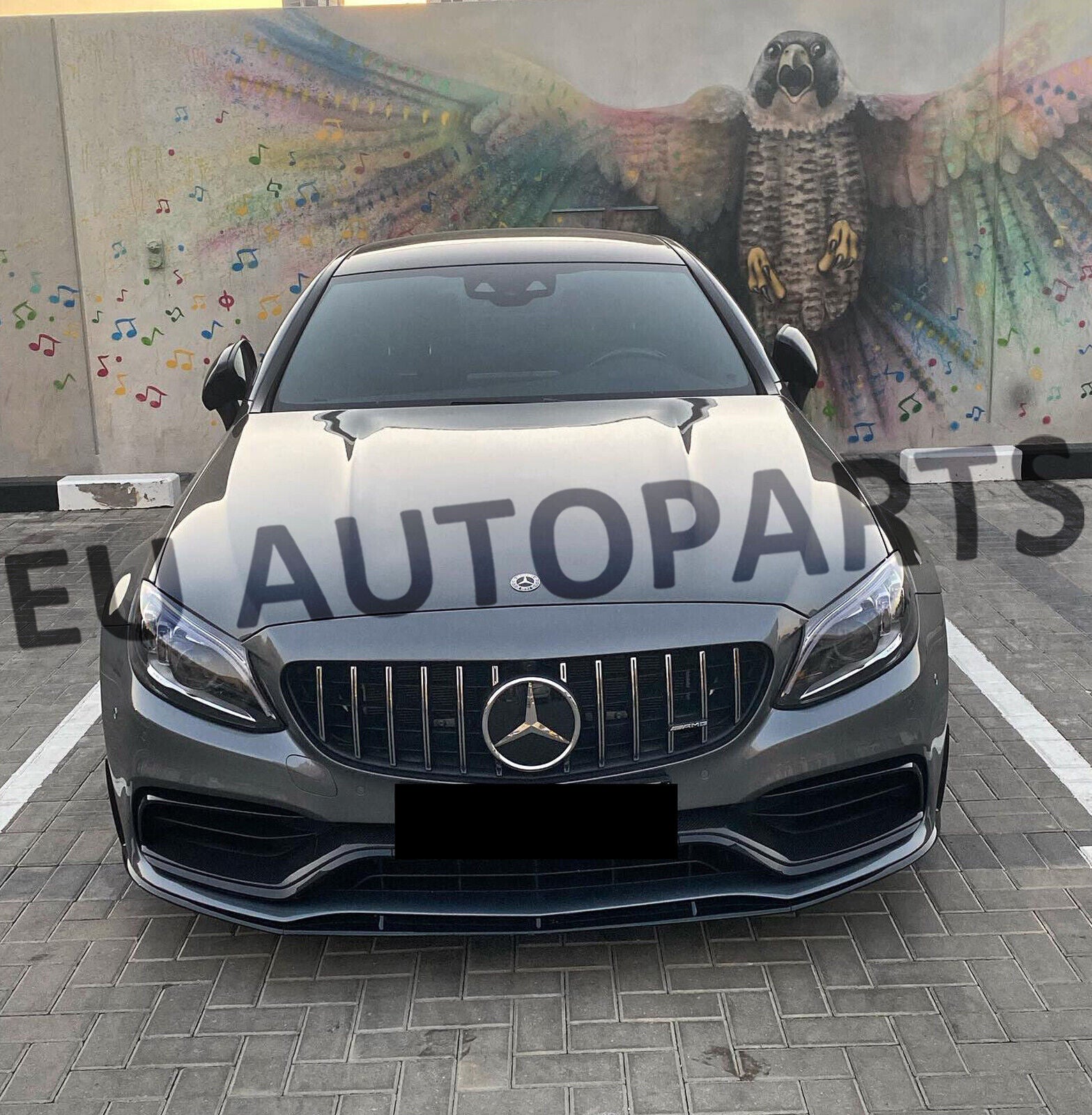 FOR MERCEDES C CLASS C205 W205 A205 AMG FRONT SPLITTER LIP VALANCE ED1 CARBON