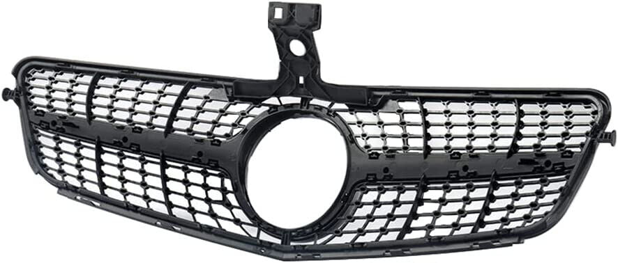 FOR MERCEDES C-CLASS W204 S204 C204 GRILL GRILLE AMG SILVER CHROME DIAMOND 08-14