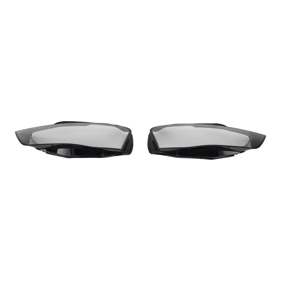 FOR AUDI A4 B8 FACELIFT LEFT RIGHT SIDE PAIR FRONT HEADLIGHT HEADLAMP LENS COVER