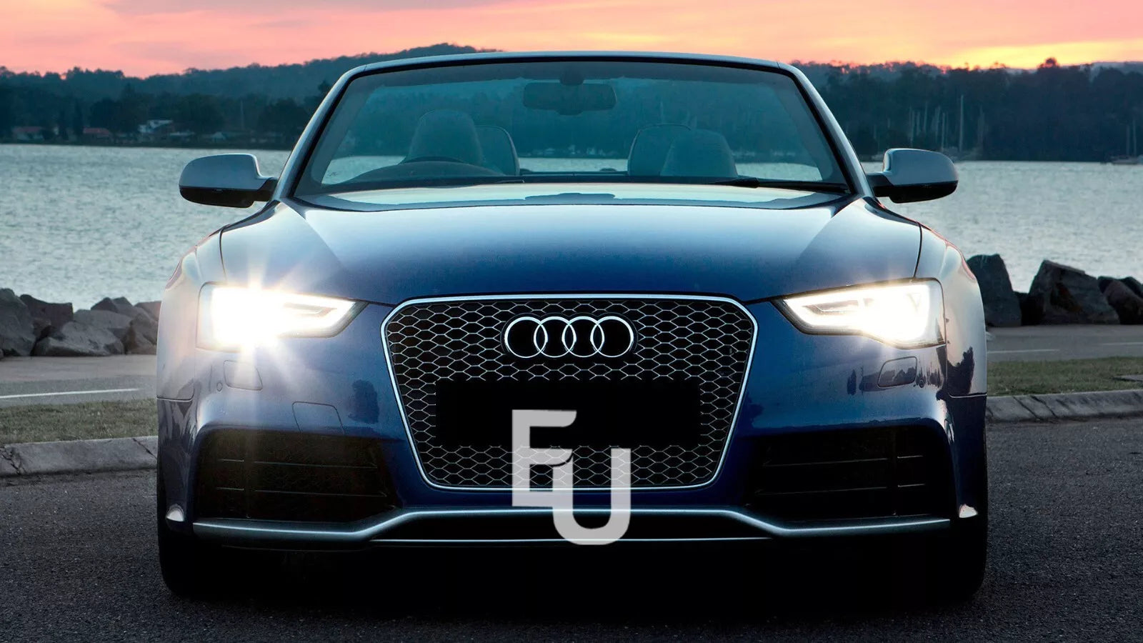 FOR AUDI A5 8F 8T PAIR HEADLIGHT LAMP GLASS LENS COVER SHADE SET 2012-2016