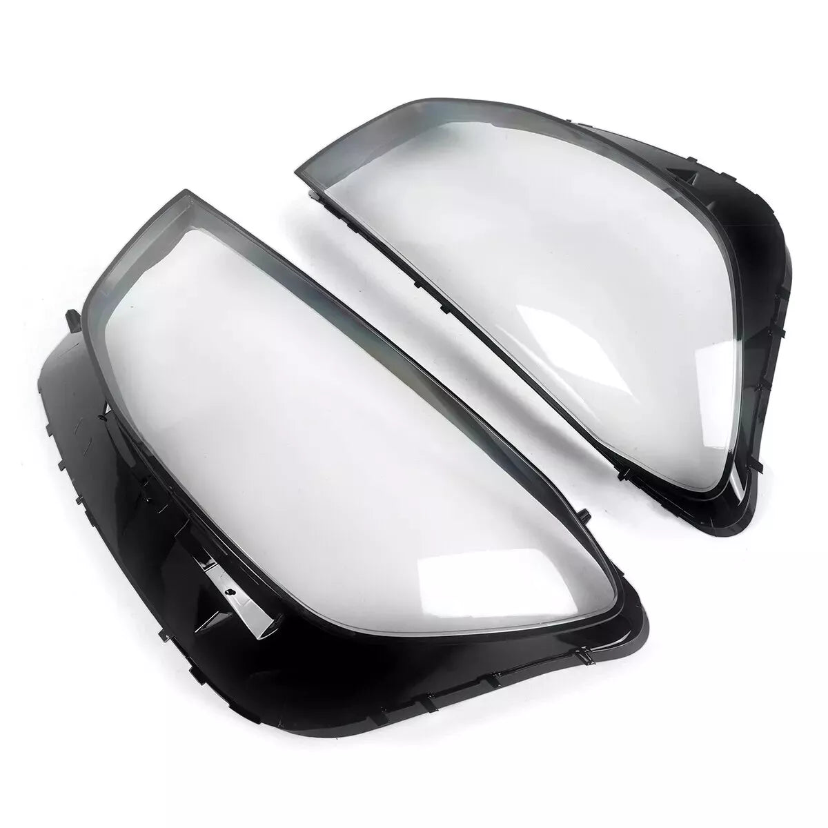 FOR 2020-2022 MERCEDES GLC W253 C253 FRONT HEADLIGHT LENS COVERS LEFT RIGHT PAIR