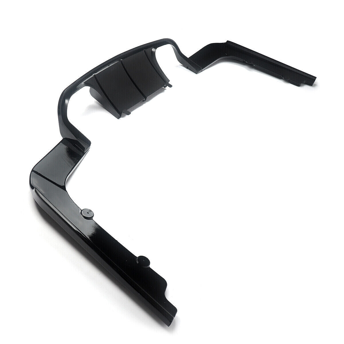 FOR BMW 3 SERIES E92 E93 M3 V STYLE REAR BUMPER DIFFUSER LIP GLOSS BLACK 8-13