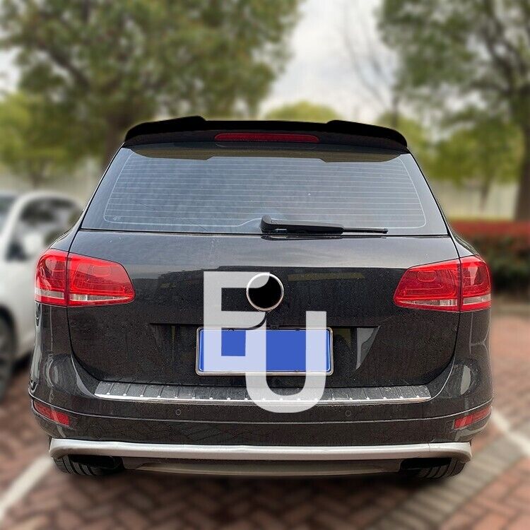REAR ROOF SPOILER WING LIP FOR VW TOUAREG 7P 2011-2018 GLOSS BLACK