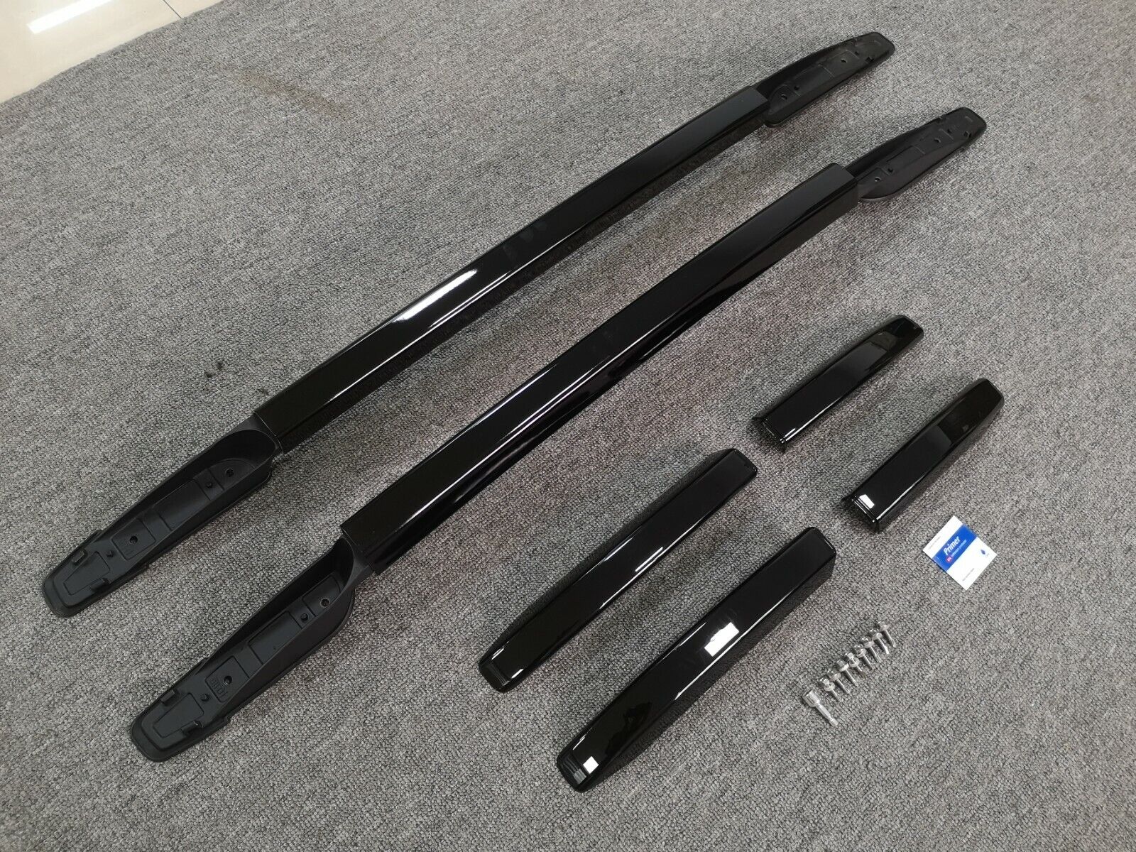 ALUMINIUM BLACK RAISED ROOF RAILS RACK BARS FOR NISSAN NAVARA NP300 D23 14+