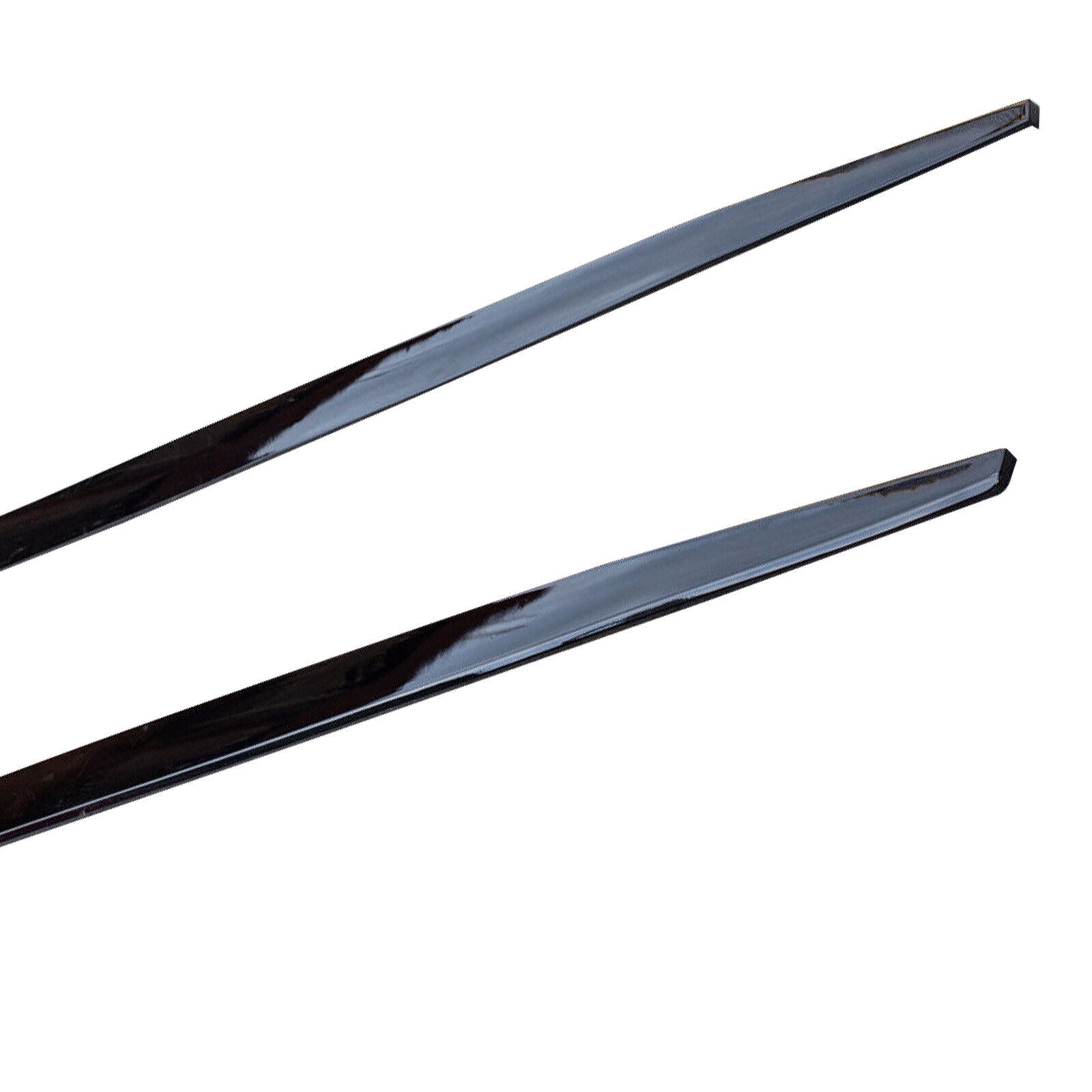 FOR BMW 3 SERIES F34 GT GRAN TURISMO MP STYLE SIDE SKIRT EXTENSIONS BLADE GLOSS BLACK12-23