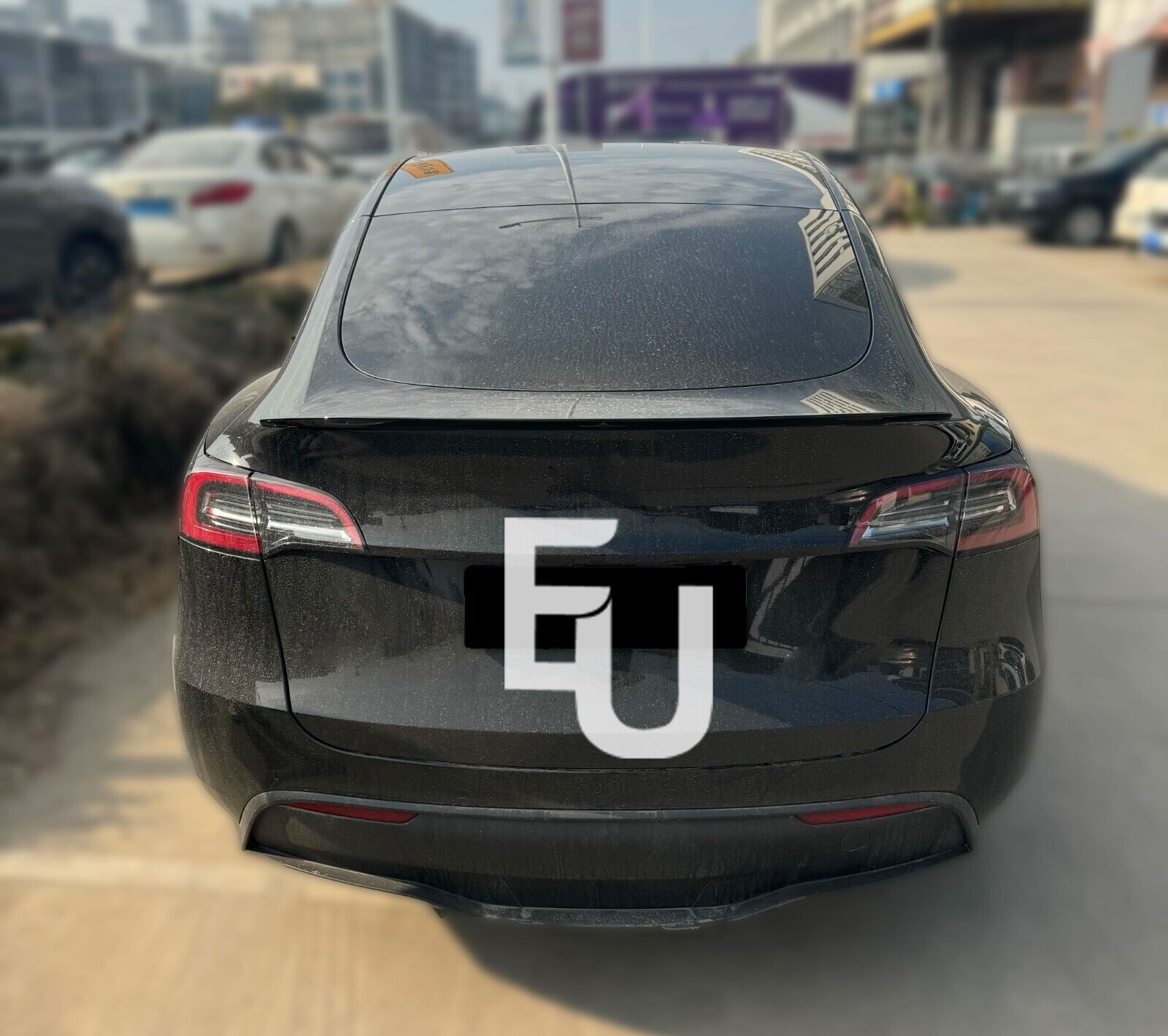 FOR TESLA MODEL Y REAR BOOT SPOILER WINGS ABS TRUNK LIP TAIL WING GLOSS 2020+