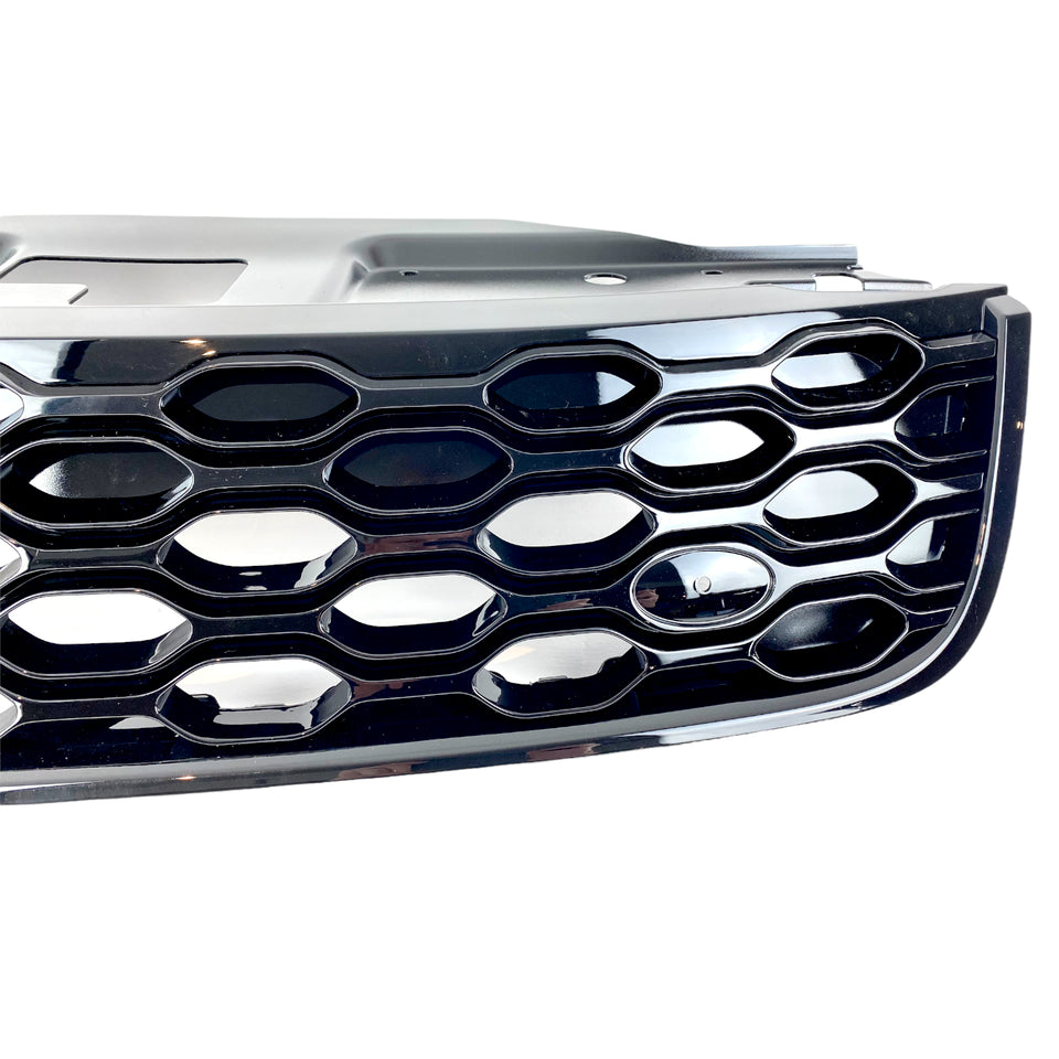 GLOSS BLACK FRONT BUMPER DYNAMIC GRILLE FOR LAND ROVER DISCOVERY 5 L462 2021-23
