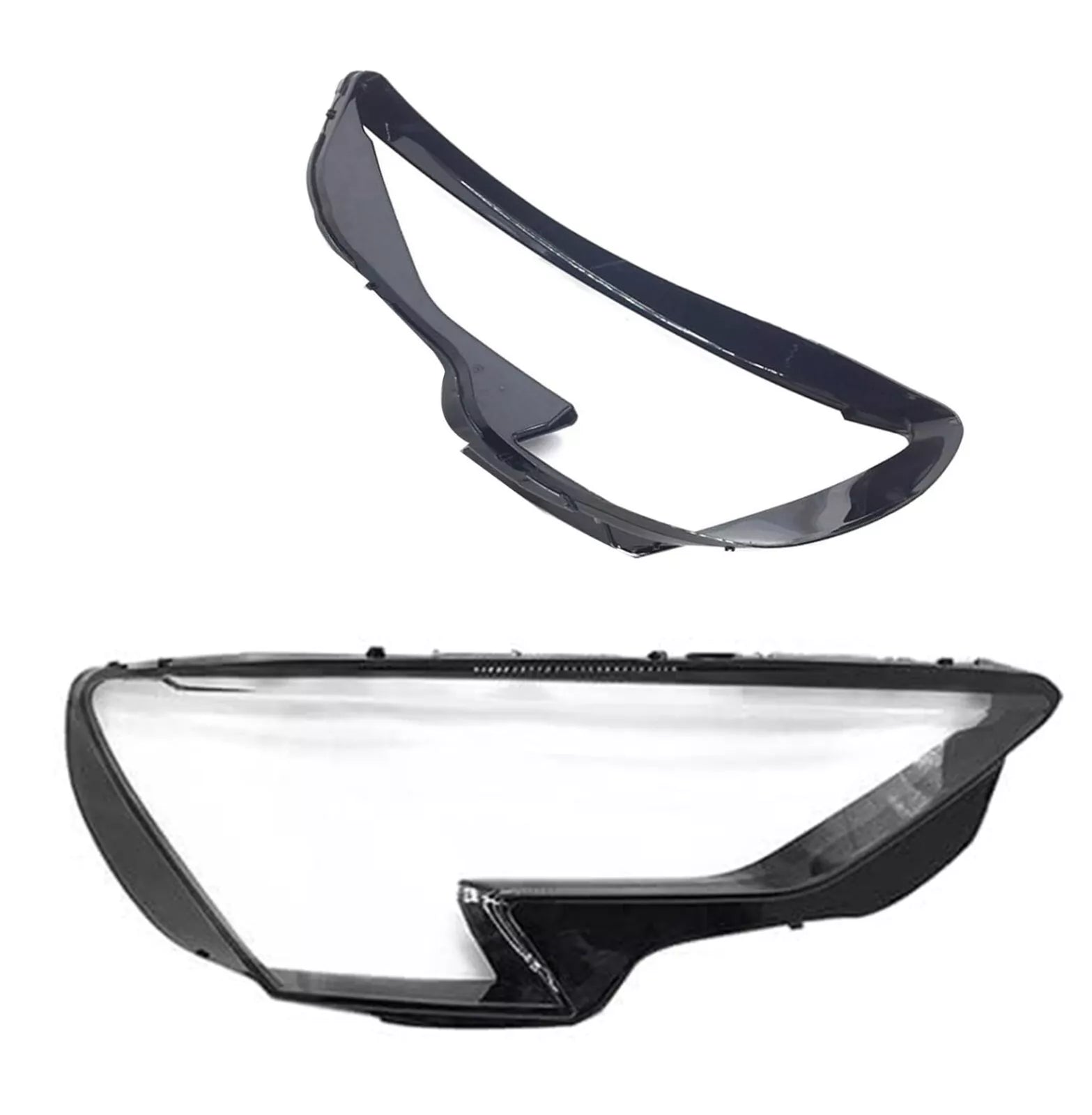 FOR AUDI A3 8Y RIGHT LEFT SIDE PAIR HEADLIGHT HEADLAMP CLEAR LENS COVER 2020 ON