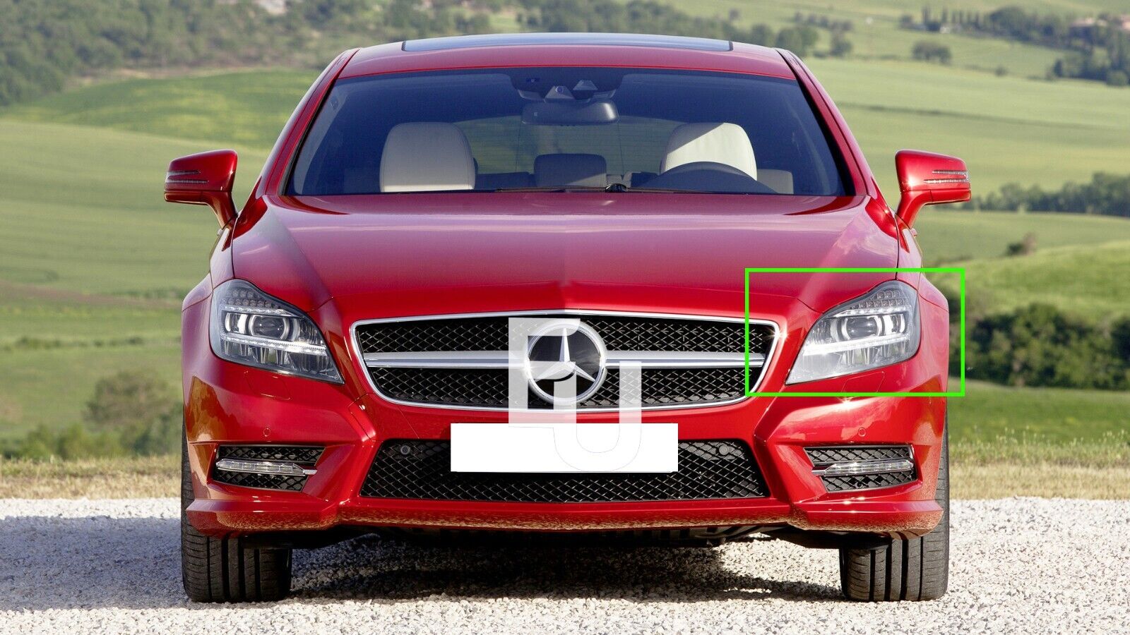 LEFT SIDE HEADLIGHT LAMP CLEAR GLASS LENS COVER FOR MERCEDES-BENZ CLS W218 10-14