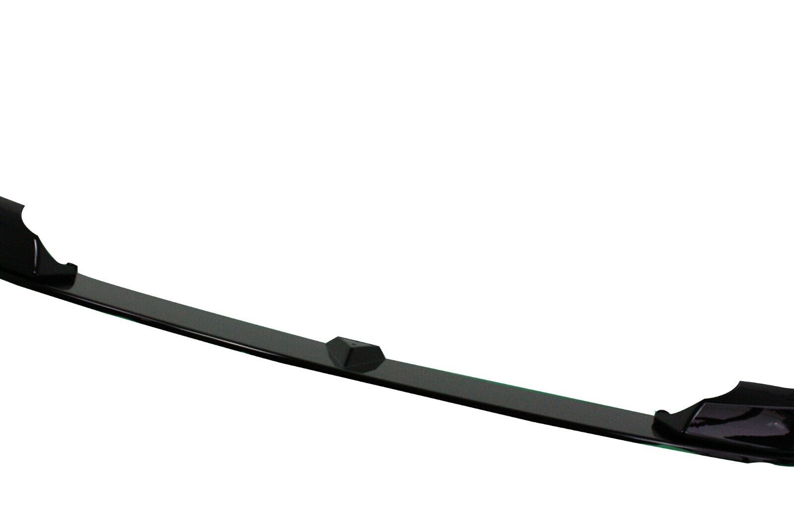 FOR BMW 5 SERIES E60 FRONT LIP SPLITTER CHIN GLOSS BLACK M-SPORT BUMPER ONLY