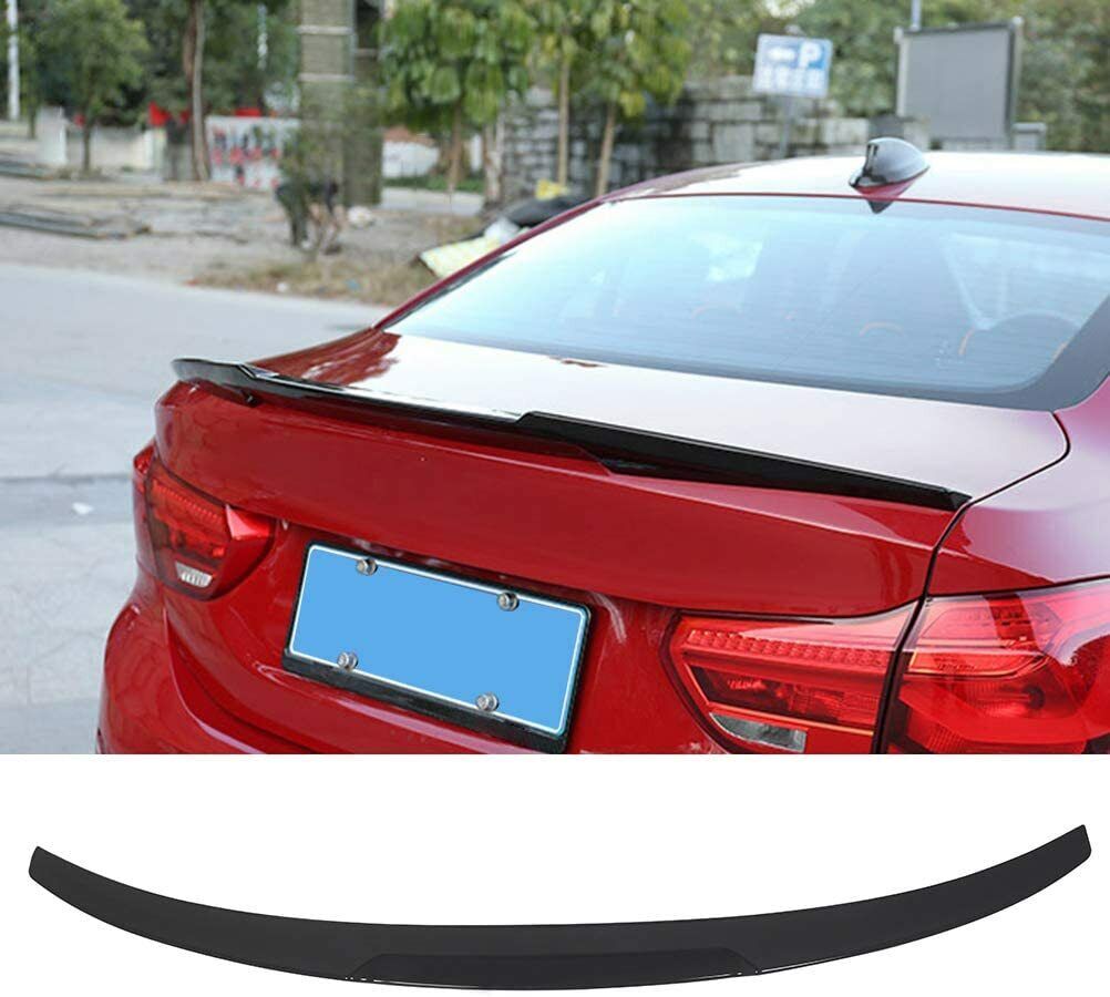 FOR BMW 3 SERIES F30 F80 M3 M4 V STYLE REAR BOOT SPOILER LIP PRIMED ABS MATERIAL