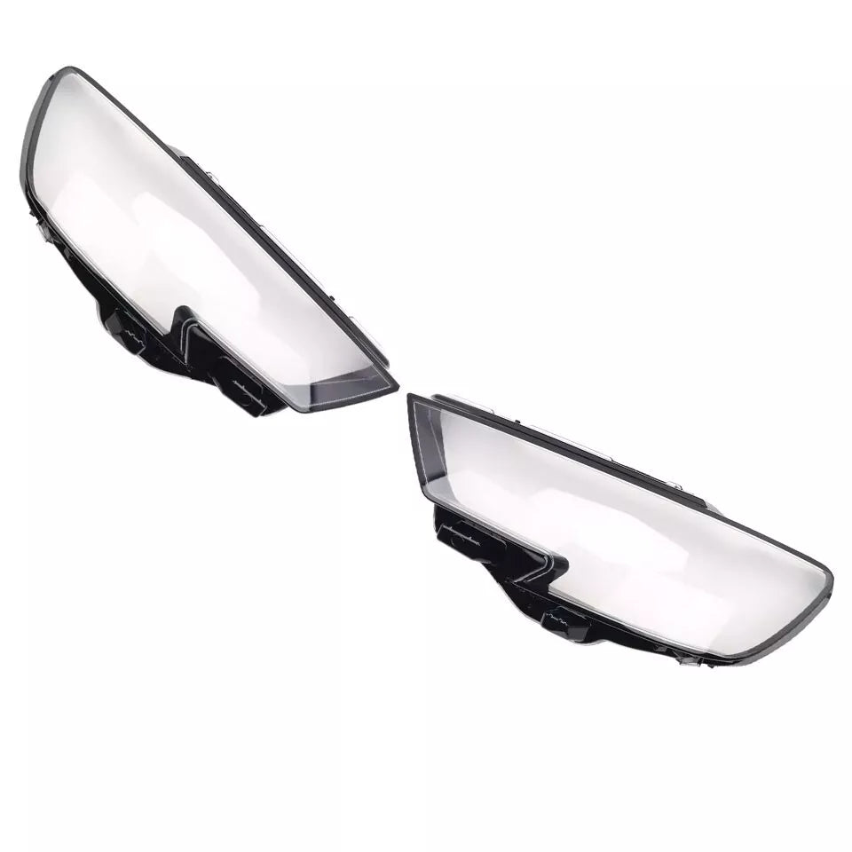 RIGHT LEFT SIDE PAIR HEADLIGHT HEADLAMP CLEAR LENS COVER FOR AUDI A3 8V 12-15