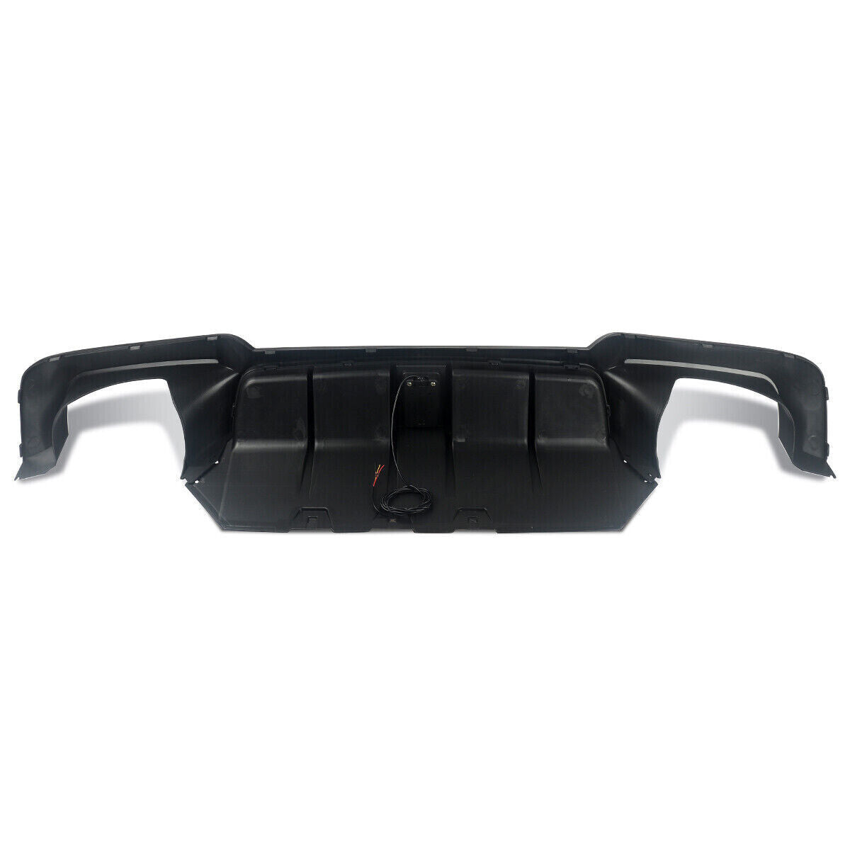 FOR BMW F10 F11 5 SERIES REAR DIFFUSER BUMPER VALANCE WITH LED M-SPORT GLOSS BLK