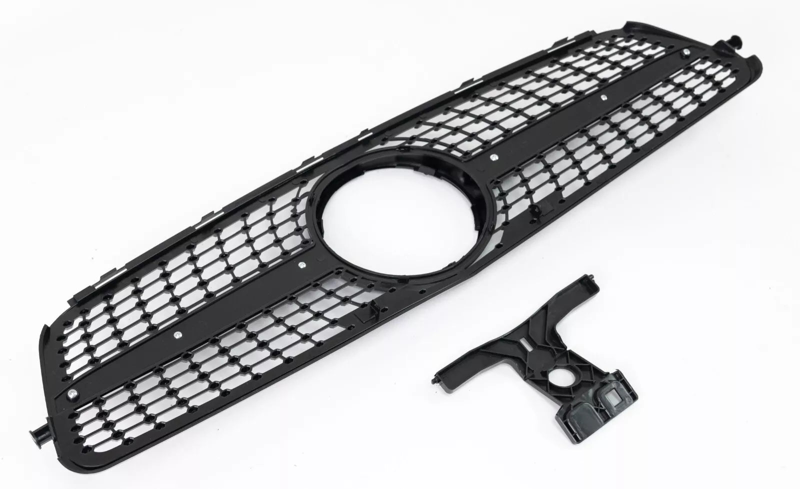 FOR MERCEDES C CLASS W204 S204 C204 7-15 FRONT GRILLE GRILL DIAMOND BLACK CHROME