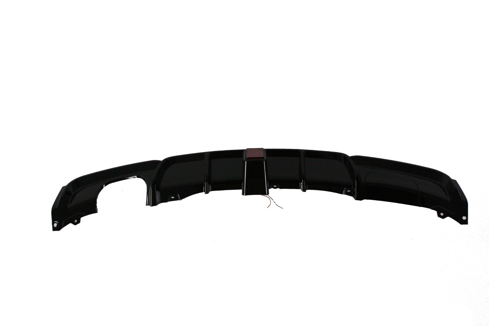 FOR BMW F30 F31 3 SERIES REAR DIFFUSER M SPORT TWIN EXHAUST GLOSS BLACK WITH LED
