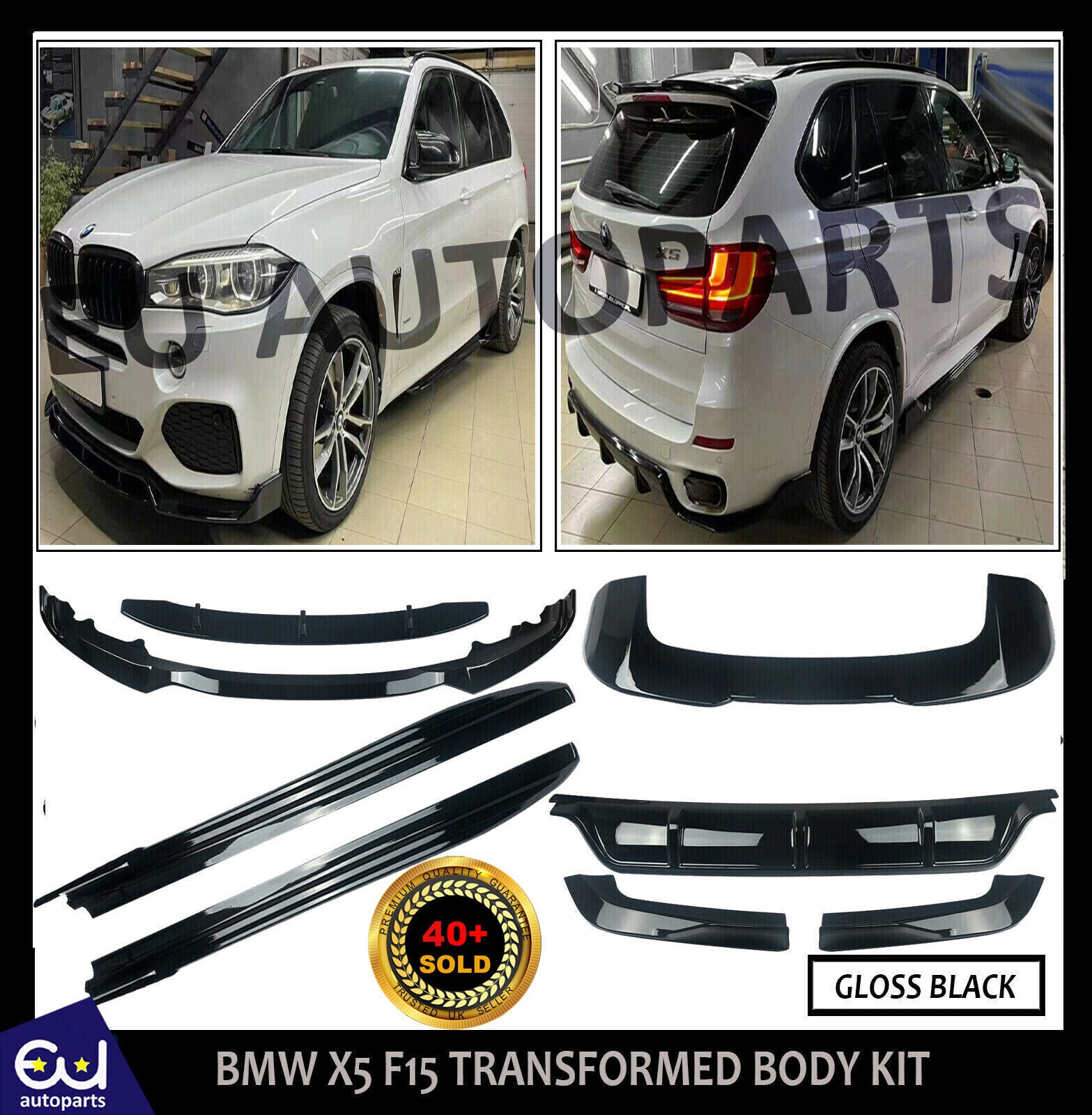 BMW X5 F15 TRANSFORMED BODY KIT FRONT SPLITTER REAR DIFFUSER SIDE SKIR