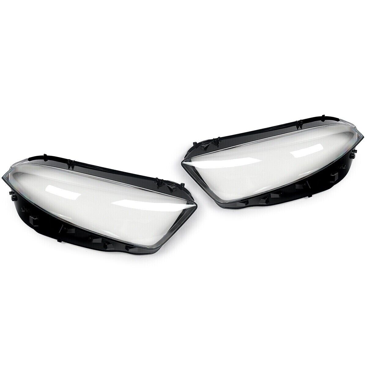 FOR MERCEDES-BENZ A CLASS W177 HEADLIGHT LENS COVER LEFT RIGHT SIDE + MANUAL