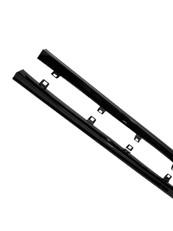 FOR VW GOLF MK7 MK7.5 R LINE 2013-2020 SIDE SKIRT EXTENSION BLADE GLOSS BLACK