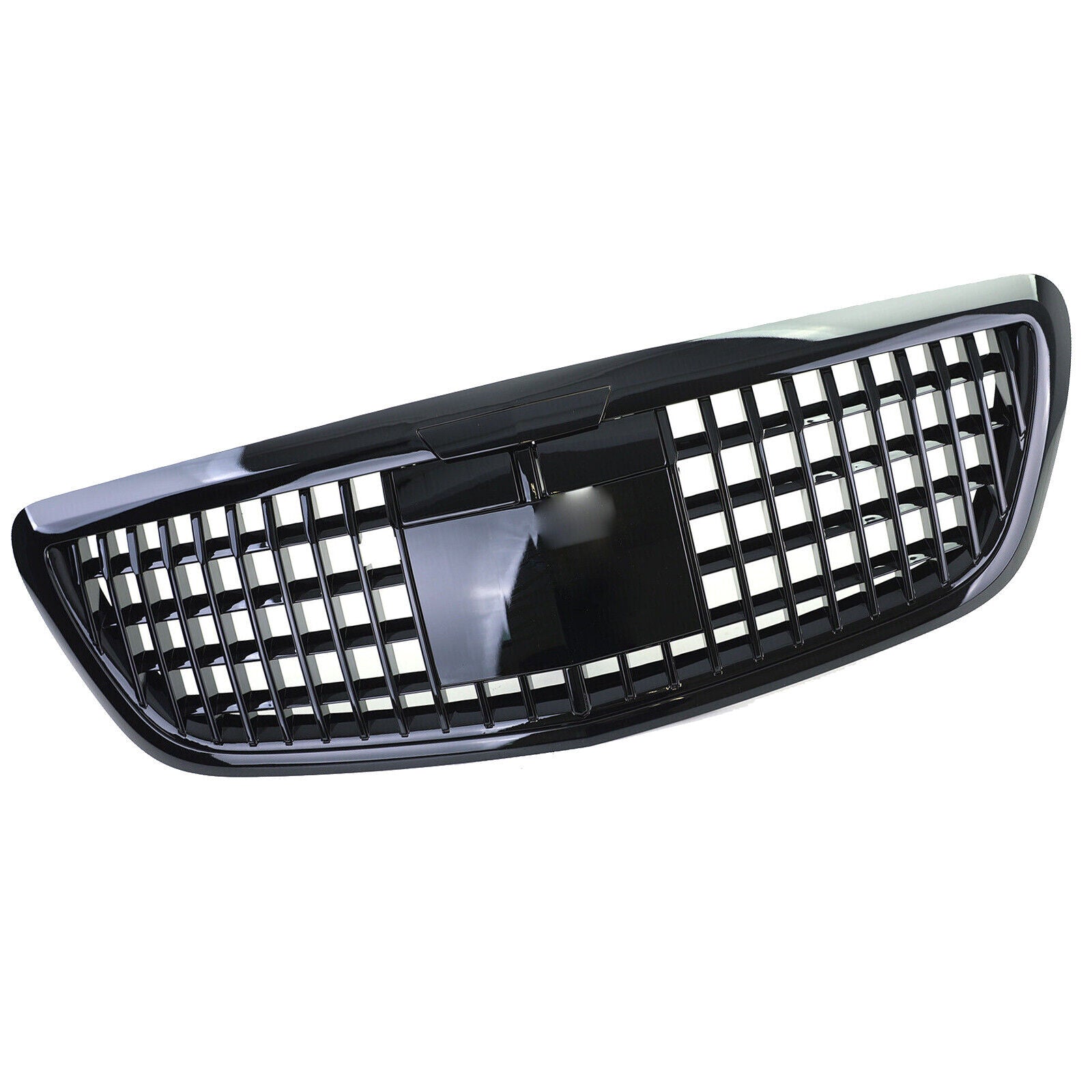 FOR MERCEDES BENZ S CLASS W222 S350 14+ MAYBACH STYLE FRONT GRILL GRILLE BLACK