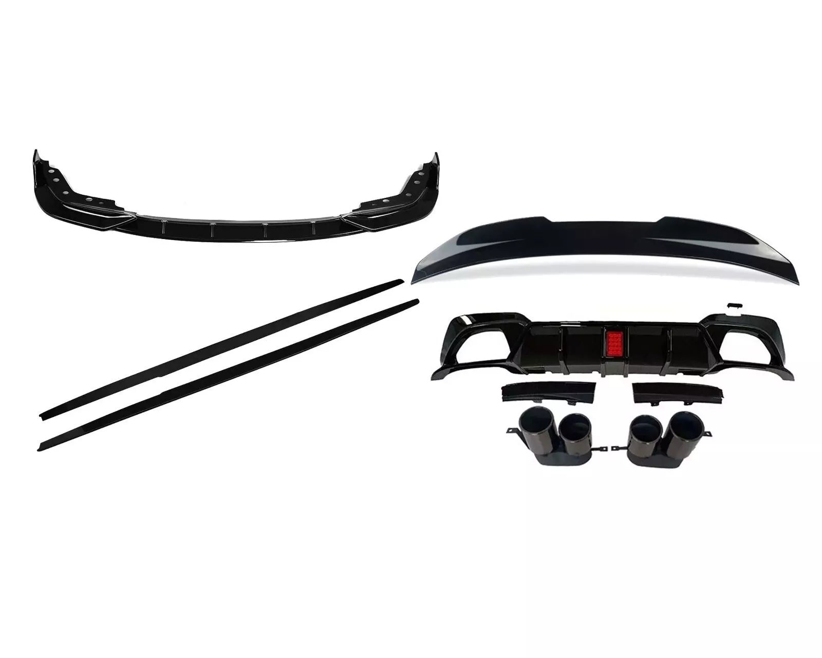 BODY KIT BODYKIT FOR BMW 3 SERIES G20 FRONT SPLITTER REAR DIFFUSER SPOILER SKIRT