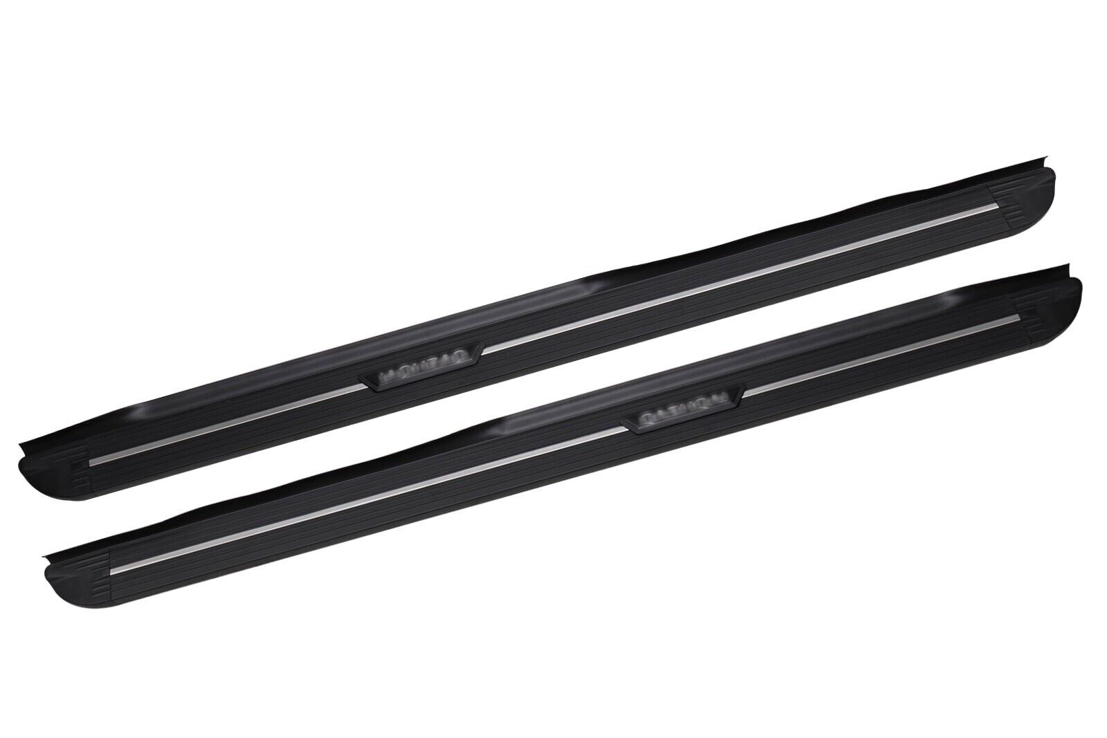 ALUMINIUM BLACK SIDE STEPS RUNNING BOARDS PAIR FOR NISSAN QASHQAI J11 2013-2021