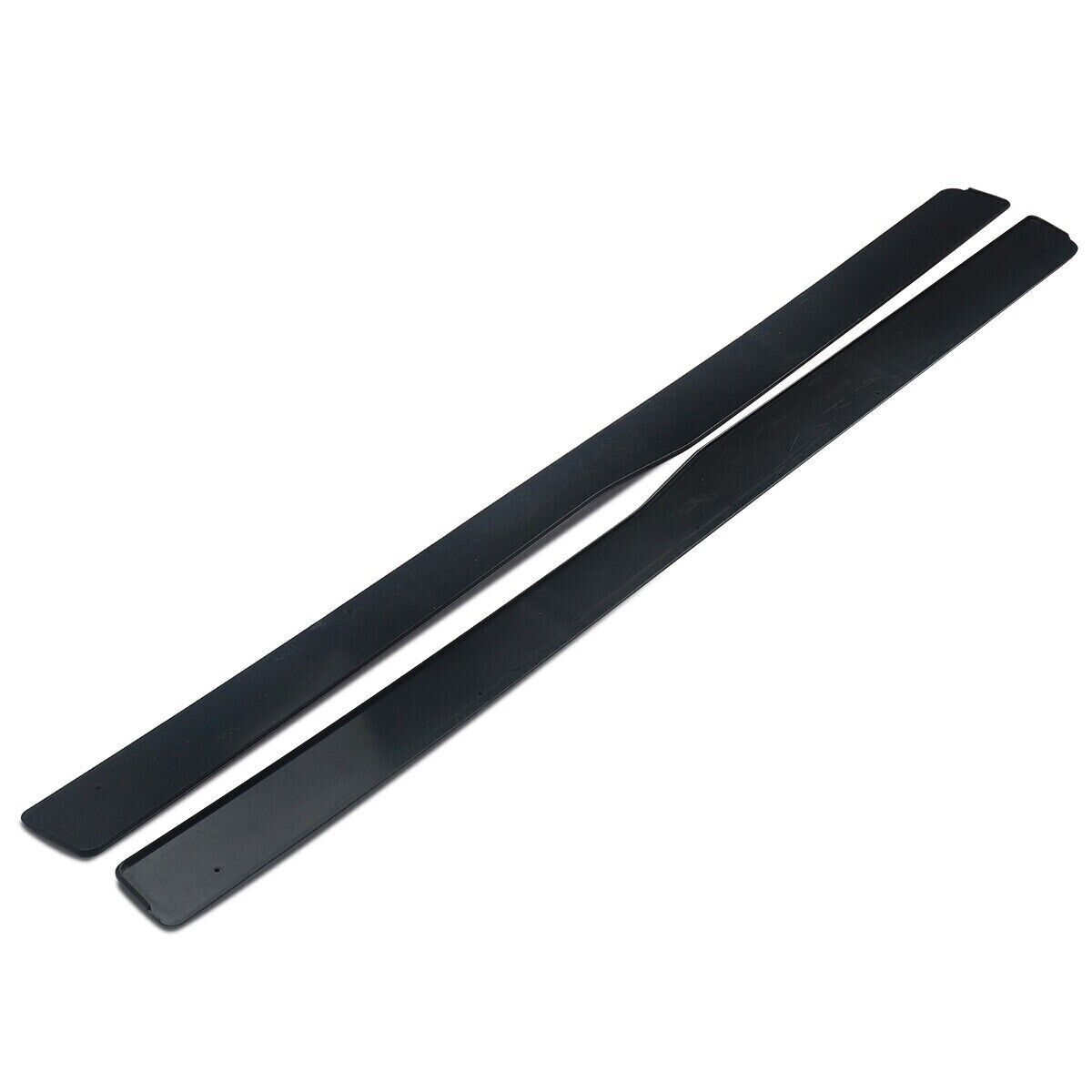 FOR BMW M3 M4 F80 F82 SIDE SKIRTS EXTENSION BLADE LIP GLOSS BLACK FIT 2013-2018
