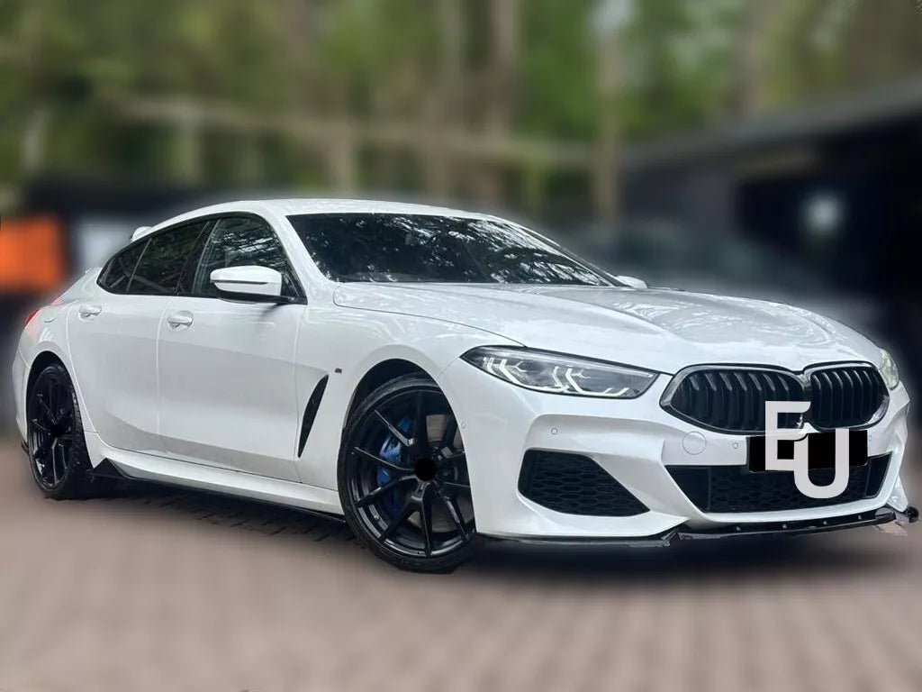 SIDE SKIRTS EXTENSION BLADES GLOSS BLACK FOR BMW 8 SERIES G16 GRAN COUPE 2018+
