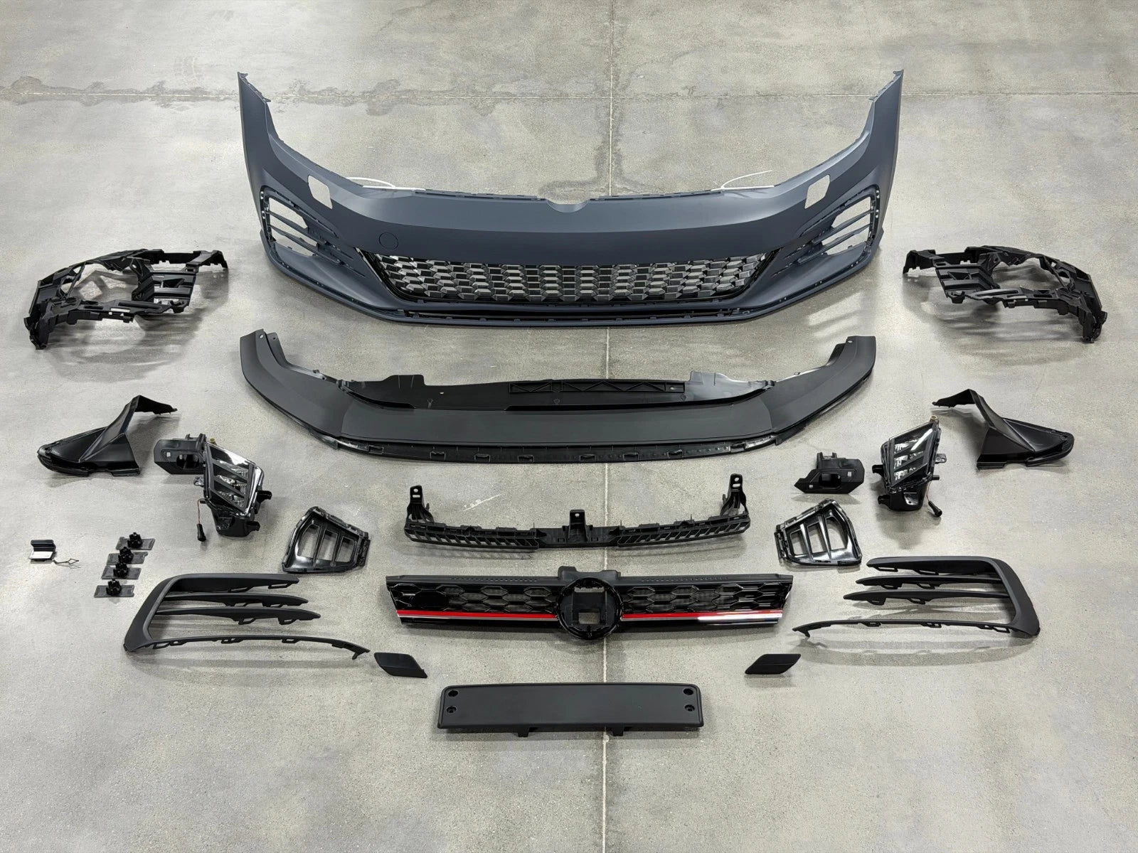 FOR VW GOLF MK7 2013-2016 MK7.5 GTI STYLE FRONT BUMPER SIDE SKIRTS REAR DIFFUSER