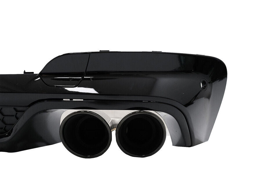 BMW X3 G01 2017+X3M STYLE M-PERFORMANCE GLOSS BLACK ABS REAR DIFFUSER OEM FIT