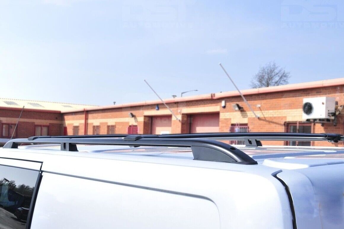 FITS Ford Custom Cross Bars Set - Fits SWB & LWB Powder BLACK 2012-on