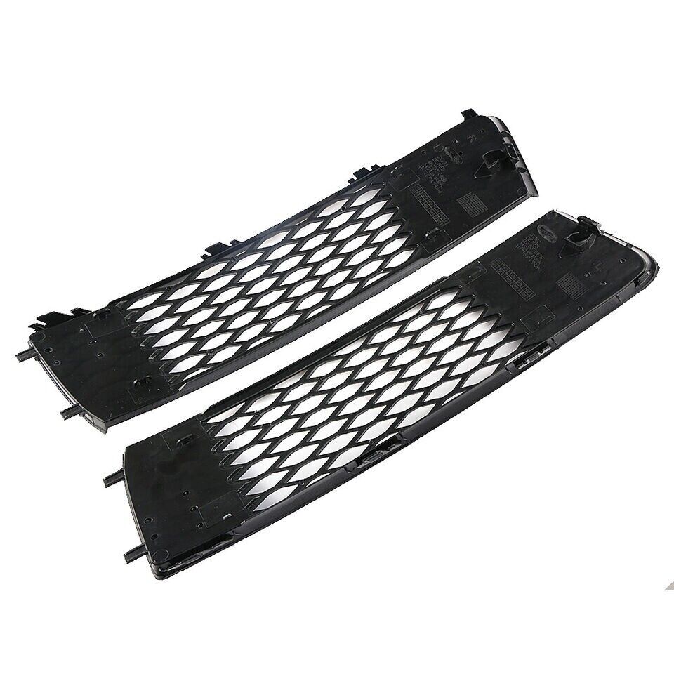 PAIR LEFT+RIGHT FRONT LOWER BUMPER FOG LIGHT GRILLE FOR AUDI Q7 S-LINE 2010-2015