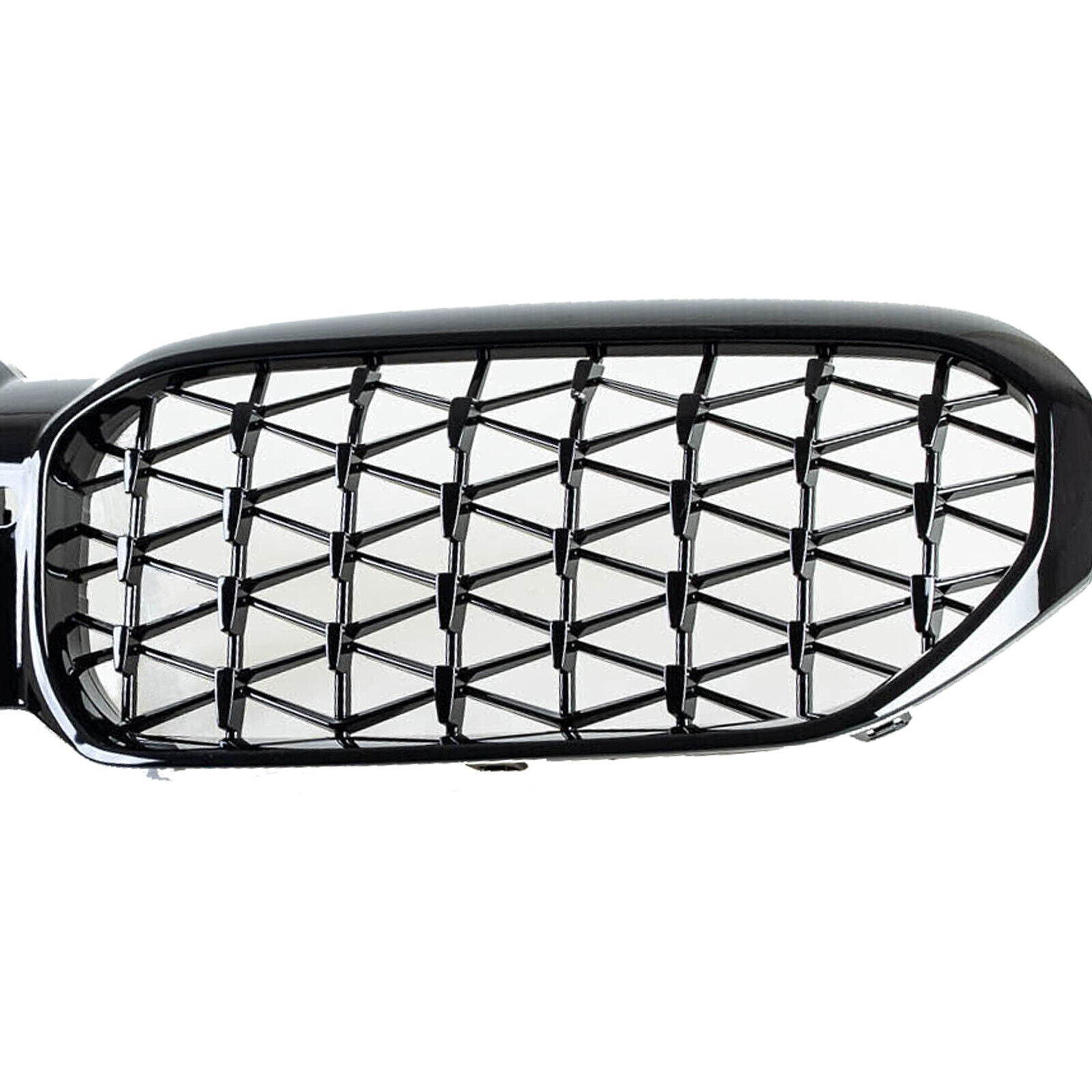 BMW 5 SERIES G30 G31 F90 M5 DIAMOND STYLE FRONT KIDNEY GRILL LCI GLOSS BLACK 21+