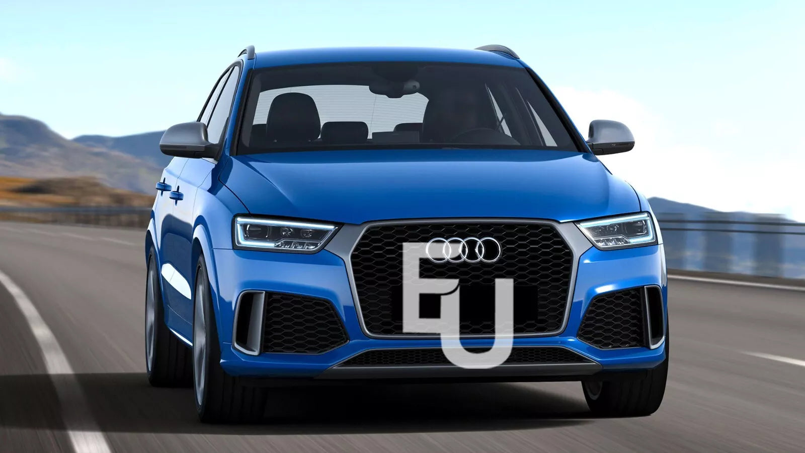 FOR AUDI Q3 RS LEFT RIGHT SIDE PAIR FRONT HEADLIGHT HEADLAMP LENS COVER 2016-18