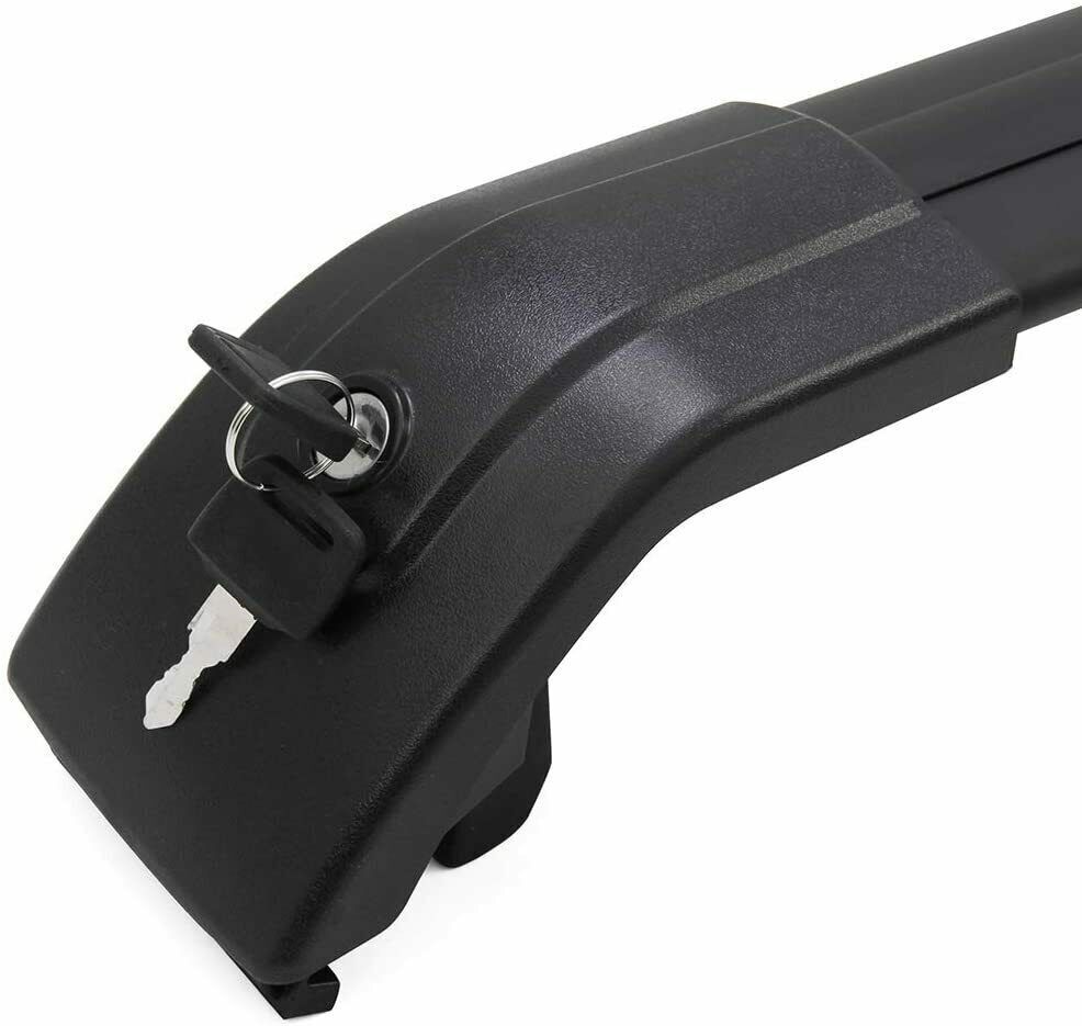 FOR MERCEDES GLA H247 LOCKABLE ALUMINIUM CROSS BARS ROOF RAILS RACK 75 KG BLACK