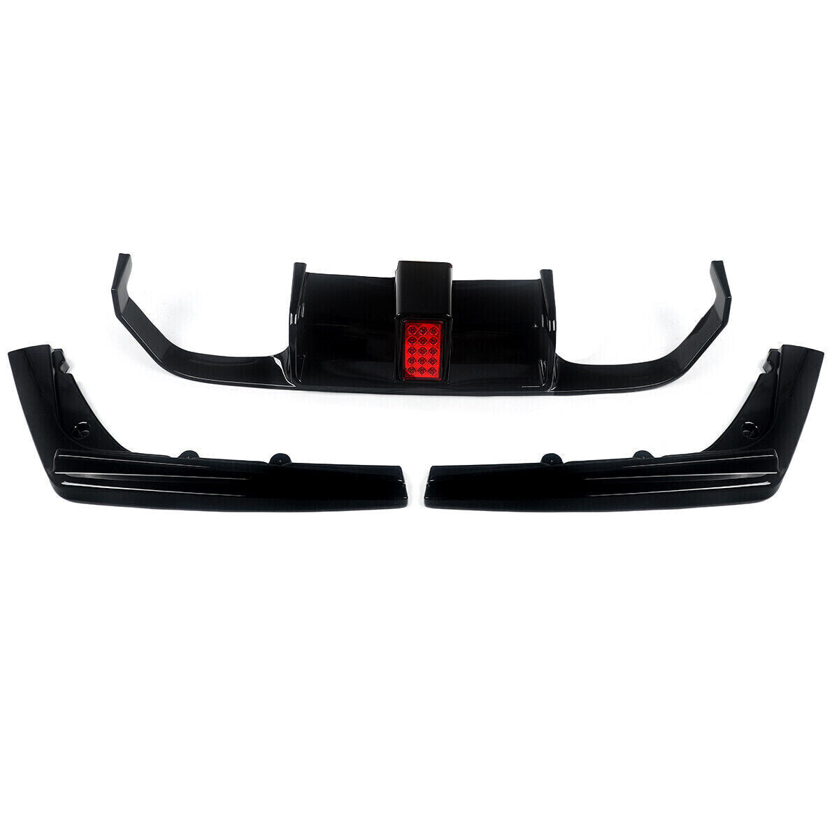 FOR BMW M3 M4 F80 F82 F83 F1 STYLE REAR DIFFUSER WITH LED GLOSS BLACK 2013-2020