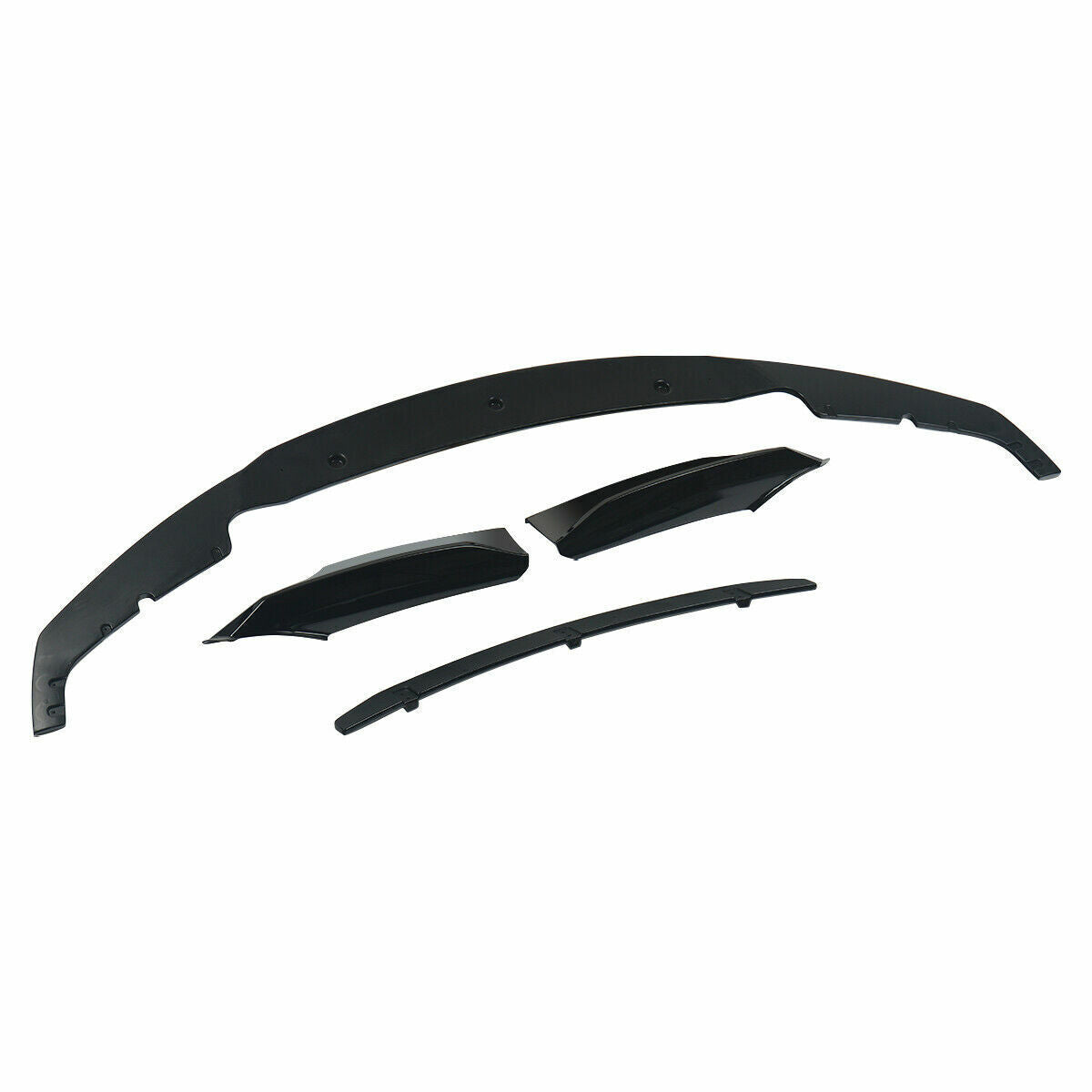 FOR BMW 3 SERIES F30 F31 FRONT SPLITTER LIP SPOILER SIDE GLOSS BLACK 3D STYLE