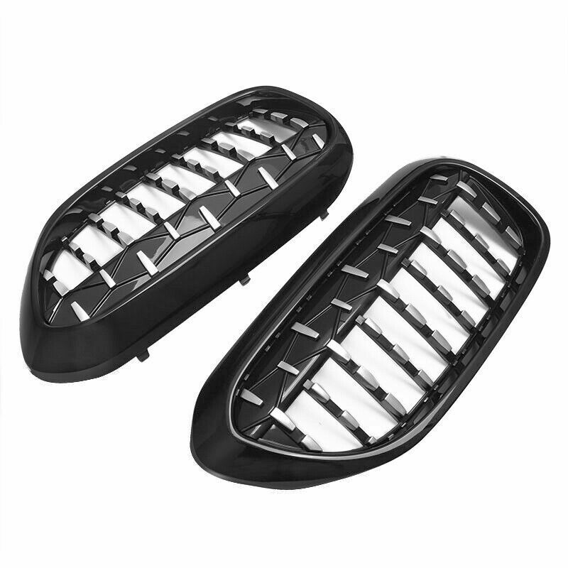 FOR BMW 5 SERIES G30 G31 G38 M5 BLACK EDITION DIAMOND KIDNEY GRILLE GRILL 2017+