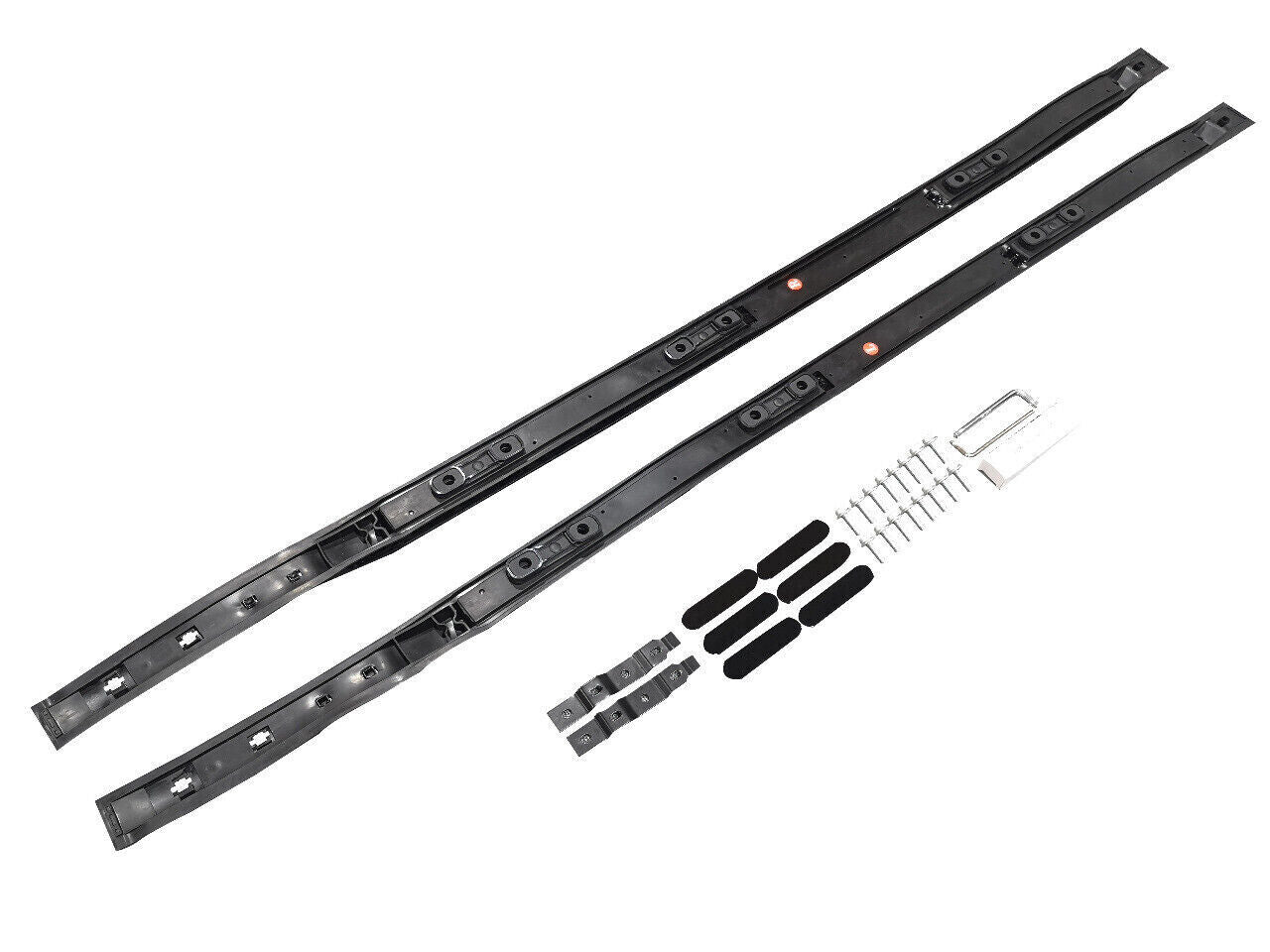 FOR LAND ROVER DEFENDER 90 L663 ROOF RAIL CROSS BARS LOCKABLE BLACK STYLE 2020+
